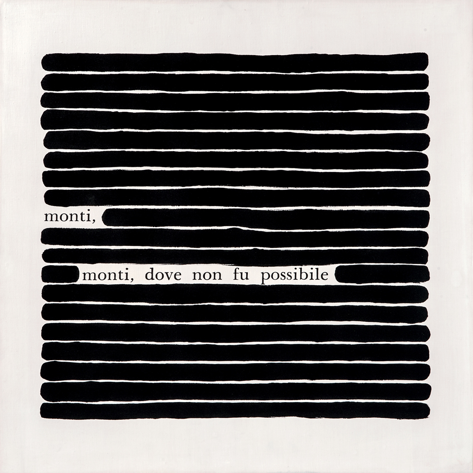 Emilio Isgrò e le cancellature